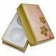 custom gold paper  facial mask rigid gift box cosmetics packaging gift box perfume pack gift box