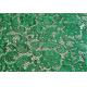 100% Polyester Water Soluble Embroidery   Fabric Green Color