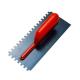 0.7 mm Carbon Steel Finishing Drywall Trowel 1x1cm Toothed Rectangle Shape Stainless Steel Blade Plaster Trowel
