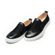 high quality black slip-up shoes cowhide leather sneakers couples loafers lovers loafers designer loafers BS-B6