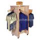 Wooden Slatwall Clothing Store Fixtures and Displays Flooring