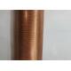 Transense OD 19.05mm Evaporator Tube ASTMB68 Finned Copper Pipe