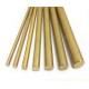 Anti - Corrosion Brass Extrusion Rod / Copper Round Bar With Customized Size