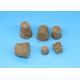 Wood Color Mini Vial Cork No Air Leakage For Glass Bottle Sealing
