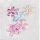 Printed Satin Applique Crafts Sew On Cloth Appliques For Dress Accessories