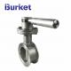 Manual Stepless adjustment stainless steel butterfly valve for dyeing,pettrochmical,food,drinks