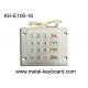 Weatherproof Metal Keypad With Top Panel Mounting , 16 Button Checking Device Keypad