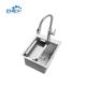 15x20x10cm Handmade House Kitchen Sink Single Bowl Stainless Steel Kitchen Sinks