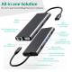14 In 1 Usb C Hub Docking Type C Hub Usb Type C Hdmi  2  Triple Display Docking Station  VGA 4K