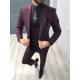 Wedding Wool Tuxedo 3 Piece Suit For Men Slim Fit