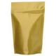 Gold Aluminum Foil Food Vacuum Seal Bags Self Stand Pouch High Barrier For Dried Food