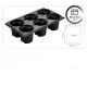 6 Cell Gardening Seedling Tray Plastic Nursery Starter Kit with Drain Holes