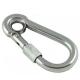 Stainless Steel Spring Snap Hook With Screw Eyelet 10 X 100MM Drop Forged