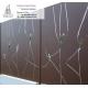 SUDALU Foshan Outdoor Aluminum Laser Cut Panels Fence Customized Size Perforated Panel