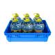 Supermarket Storage Mesh Turnover Box Eco-Friendly PP Plastic Crate Stackable with Logo