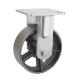 Industrial 50mm Thickness Heavy Duty All Iron Steel Swivel Caster Wheel 4 5 6 8inch
