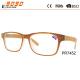 New style fashion competitive price Color plastic reading glasses,spring hinge,metal silver parts