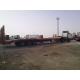 Hydraulic Flat Bed Semi Trailer , Low Bed Truck Trailer For Machine Transport