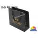 Logo Gold Foil Hot Stamping Black Matte Paper Grocery Bags Fashion Gift Bags