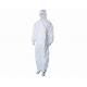 Chemical Safety Nonwoven Disposable Protective Clothing In White Color