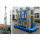 136kg Load Vertical Mast Lift 18 M Aluminum Alloy Hydraulic Aerial Work Platform