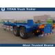 High Strength Steel 2 axles 45ft terminal container trailers chassis Low Maintenance