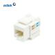 Cat5e Punch Down Keystone Jack , Rj45 Network Coupler for Unshielded twisted pair