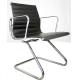 Net Weight 15.9Kg Executive Leather Office Chair With Fix Bow Chrome Plated Iron Leg
