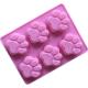 BPA Free 3D Puppy Footprint Silicone Hard Candy Molds