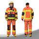 Orange Color Firefighter Uniform , High Durability Fire Resistant Suit