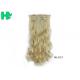 Mixed Brown Color Synthetic Hair Weave Extensions Natural Curly Weft , Tangle Free