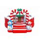 Round Christmas Inflatable Play Park Candy House Moon Bounce Playground