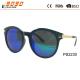 2018 fashion sunglasses with 100% UV protection lens, made of metal in the temple