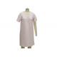 Natural 100 Cotton Short Sleeve Nightgown , V Neck Night Dress For Womens