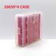 18650 plastic battery case for 4pcs 18650 size batteries, 4*18650 battery case, high quality 18650 plastic storage case