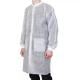 PP Non Woven Laboratory Coat Polypropylene Women Disposable Lab Coats