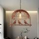 Nordic bird chandelier Bedroom Amercian country drop light kitchen restaurant cafe cage chandelier(WH-VP-115)