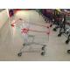 100L Supermarket Shopping Cart Trolley with 4 swivel flat casters and bottom tray