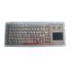 IP67 Dynamic Waterproof Metal Keyboard Washable With Touchpad