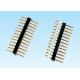 Single Row Right Angle Pin Header Connector SMT Type Copper Alloy Contact Material
