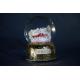 Wedding Gift Fortune Cat 150mm Polyresin Water / Snow Globes With Music Rotating