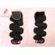 Virgin Cuticle Aligned Hair Body Wave 4x4 Inches Swiss Lace Human Closures