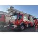 5818Kg Chassis Net Weight Aerial Ladder Fire Truck Double Row Cab 60m Spray Range