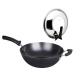 Rust Proof Chinese Wok Pan Pre Seasoned With Glass Lid ISO9001