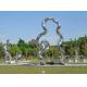 Welding Modern Garden Outdoor Yard Statues Handmade Polished Metal Art