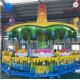 Mini Portable Theme Park Carousel / Amusement Kids Carousel Ride Color Customized