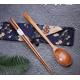 Japanese Style Reusable Wooden Utensils Household Wooden Chopsticks And Spoon Set
