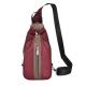 Nylon Reflective Zipper Crossbody Bags For Men