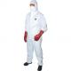 Disposable Hooded Craftsman Insulated Coveralls , Full Body Cleaning Suit