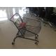 Fan shape small store shopping cart with color powder coating and amercian handle